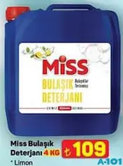 MİSS SIVI BULAŞIK DETERJANI 4 KG fiyat ve kampanya bilgisi